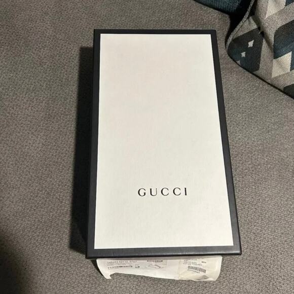 NEW GUCCI Ace GG Monogram Men\'s Wool Logo Sneakers 7.5 main image 12
